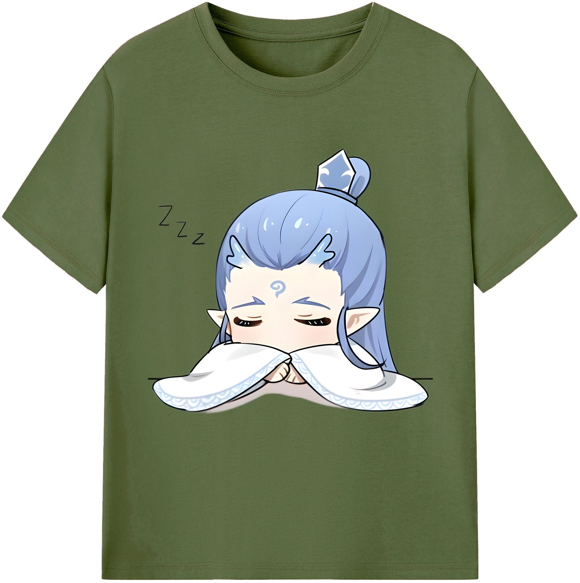 （画像用） Ne Zha 2 ナタ 魔童の大暴れ 綿100％半袖Tシャツ（フロントプリント）